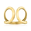 Rs Pure Ross-simons 14kt Yellow Gold Open-space Ring