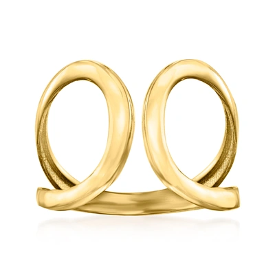 Rs Pure Ross-simons 14kt Yellow Gold Open-space Ring