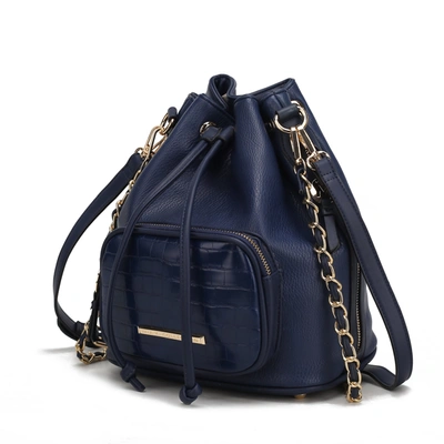 Mkf Collection By Mia K Azalea Bucket Bag In Blue