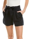 J.mclaughlin Abbie Linen-blend Short In Black
