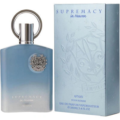 Afnan Perfumes 314395 3.4 oz Supremacy In Heaven Eau De Parfum Spray By  For Men In Blue