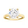 Ross-simons Cz Solitaire Ring In 14kt Yellow Gold In Gold