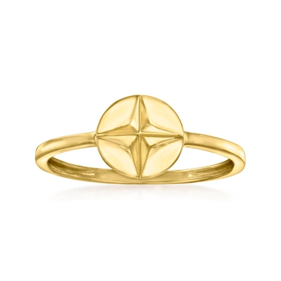 Rs Pure By Ross-simons 14kt Yellow Gold Star Ring