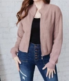 COZY CASUAL FIRESIDE ZIP UP JACKET IN TAUPE