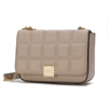 Mkf Collection By Mia K Nyra Quilted Vegan Leather Women's Shoulder Bag In Beige