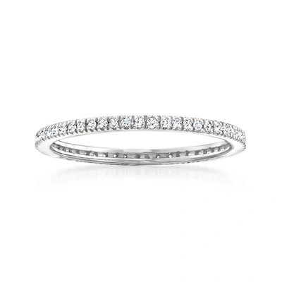 Rs Pure By Ross-simons Diamond Eternity Band In Sterling Silver