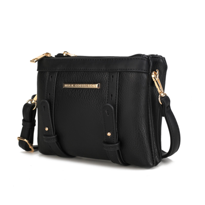 Mkf Collection By Mia K Elsie Multi Compartment Crossbody Bag In Black
