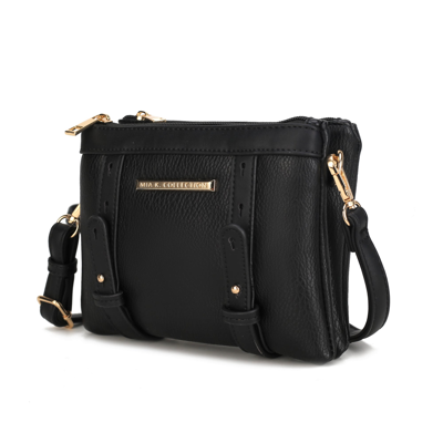 Shop Mkf Collection By Mia K Elsie Multi Compartment Crossbody Bag In Black