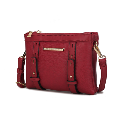 Mkf Collection By Mia K Elsie Multi Compartment Crossbody Bag In Red
