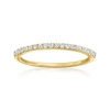 Ross-simons Pave Diamond Ring In 14kt Yellow Gold In White