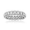 Ross-simons Diamond Eternity Band In 14kt White Gold In Silver