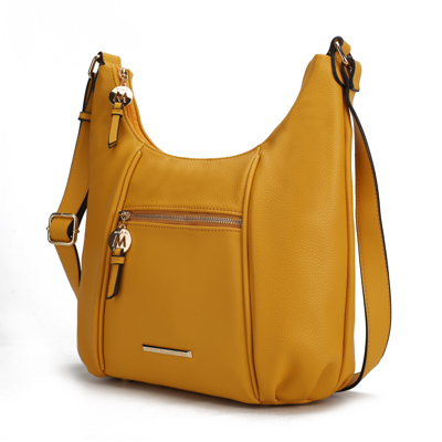 Mkf Collection By Mia K Lavinia Vegan Leather Women's Shoulder Bag In Yellow