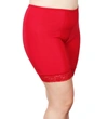 Undersummers By Carrierae Fusion Moisture Wicking Anti Chafing Shortlette Slipshort 7" In Red