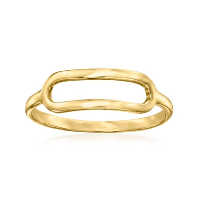 Rs Pure By Ross-simons 14kt Yellow Gold Open Geometric Ring