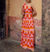 De Loreta Palma Dress In Pink In Multi