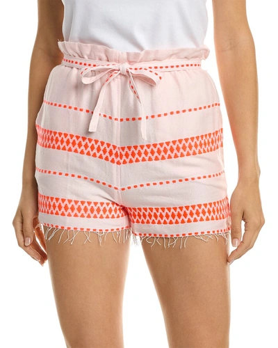 Lemlem Jemari Tie-belt Short In Orange