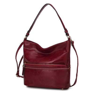 Mkf Collection By Mia K Sierra Vegan Leather Women's Shoulder Bag In Red