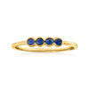 Rs Pure Ross-simons Sapphire Ring In 14kt Yellow Gold