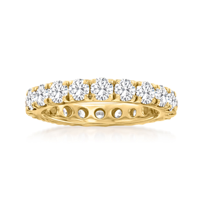 Ross-simons Diamond Eternity Band In 14kt Yellow Gold In White
