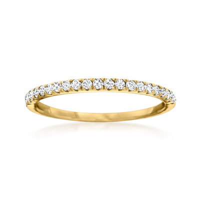 RS PURE ROSS-SIMONS DIAMOND STACKABLE RING IN 14KT YELLOW GOLD