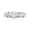 Ross-simons Diamond Eternity Band In 14kt White Gold In Silver