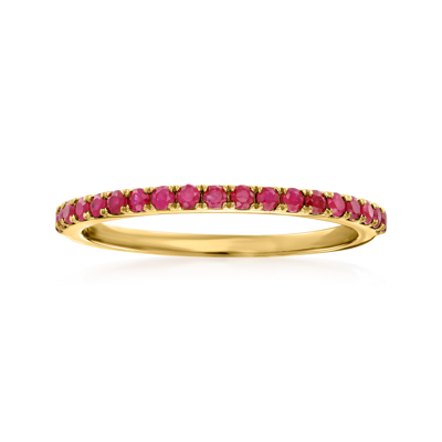 RS PURE ROSS-SIMONS RUBY RING IN 14KT YELLOW GOLD