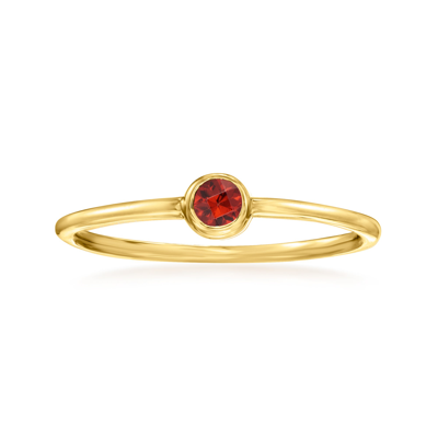 Rs Pure By Ross-simons Garnet Ring In 14kt Yellow Gold In Red