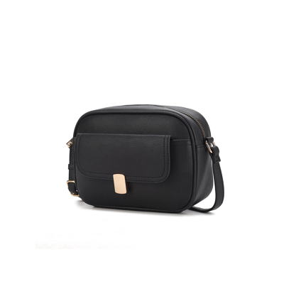 Mkf Collection By Mia K Michaela Vegan Leather Women's Shoulder Bag In Black