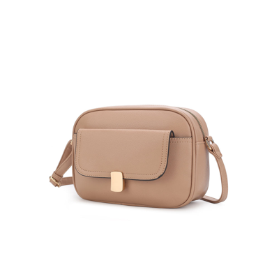 Mkf Collection By Mia K Michaela Vegan Leather Women's Shoulder Bag In Beige