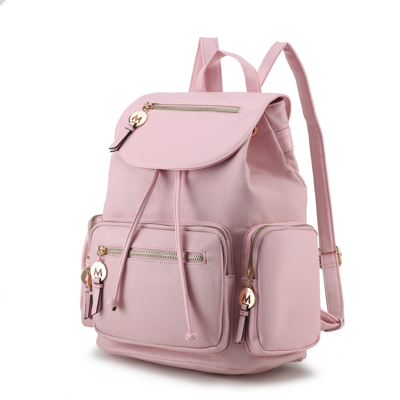 Mkf Collection By Mia K Ivanna Vegan Leather For Women's Oversize Backpack In Pink