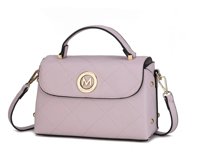 Mkf Collection By Mia K Tyra Disco Vegan Leather Crossbody Handbag For Women's In Purple