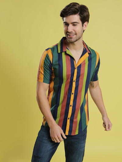 Campus Sutra Men Stylish Casual Shirt In Multi