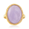 Ross-simons Lavender Jade Ring In 14kt Yellow Gold In Purple