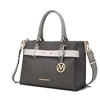 Mkf Collection By Mia K Jamie Satchel Handbag For Women's In Grey