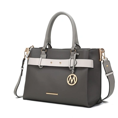 Mkf Collection By Mia K Jamie Satchel Handbag For Women's In Grey