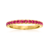 Ross-simons Ruby Ring In 18kt Gold Over Sterling In Multi