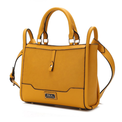 Mkf Collection By Mia K Melody Vegan Leather Tote Handbag For Women's In Yellow