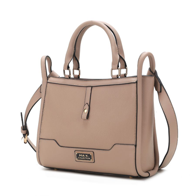 Mkf Collection By Mia K Melody Vegan Leather Tote Handbag For Women's In Beige