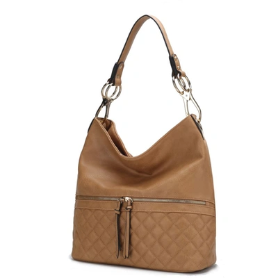 Mkf Collection By Mia K Dalila Vegan Leather Women's Shoulder Bag In Brown