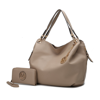 Mkf Collection By Mia K Fabienne Hobo Handbag With Wallet In Beige