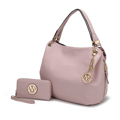 Mkf Collection By Mia K Fabienne Hobo Handbag With Wallet In Purple