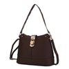 Mkf Collection By Mia K Ezra Snake Embossed Vegan Leather Women's Shoulder Bag In Brown