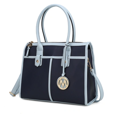 Mkf Collection By Mia K Livia Satchel Bag In Blue