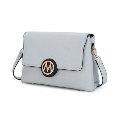 Mkf Collection By Mia K Johanna Multi Compartment Crossbody Bag In Blue