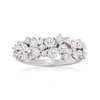 Ross-simons Diamond Cluster Ring In 14kt White Gold In Silver