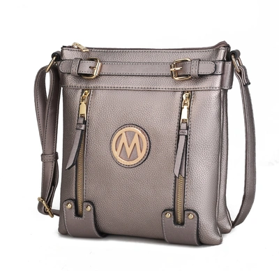 Mkf Collection By Mia K Veronika Crossbody Bag In Grey