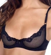 Timpa Lingerie Duet Lace Underwire Demi Bra In Black
