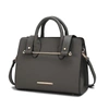 Mkf Collection By Mia K Malaya Vegan Leather Women's Tote Handbag In Grey