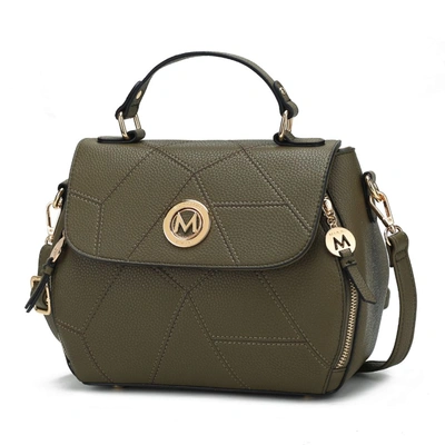 Mkf Collection By Mia K Clementine Vegan Leather Women's Satchel Bag In Green