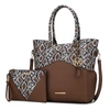Mkf Collection By Mia K Iris Vegan Leather Tote Handbag For Women In Brown